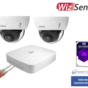Dahua 2x 4k WizSense Dome valvontakamerapaketti