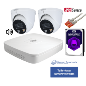 Dahua 2x 5MP Turrent WizSense valvontakamerapaketti