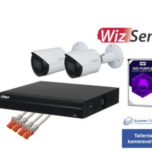 Dahua  2x WizSense 4MP Bullet valvontakamerapaketti